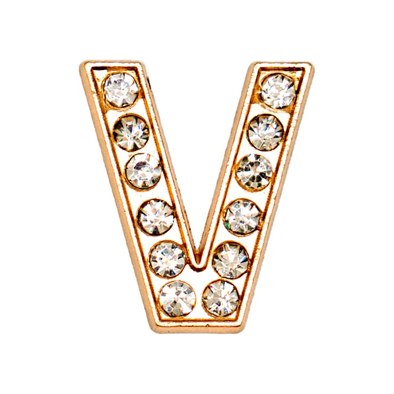 Luxury Gold Letter Shoe Charm – Designer Clip for Clogs & Sandals