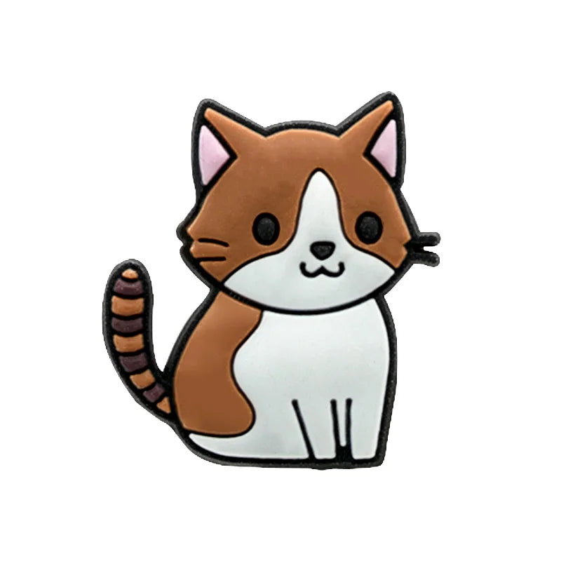 Cute Cat Shoe Charm – PVC Accessory for Clogs & Sandals