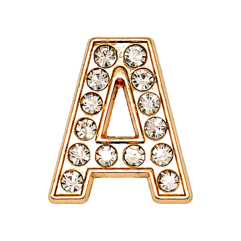 Luxury Gold Letter Shoe Charm – Designer Clip for Clogs & Sandals
