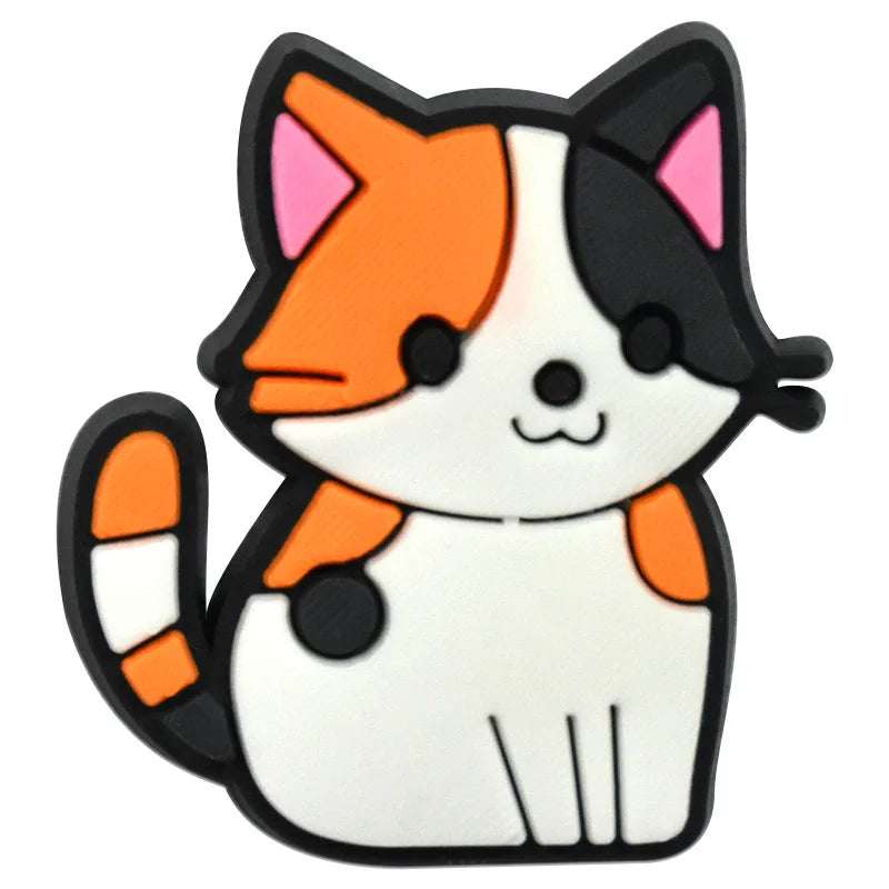 Cute Cat Shoe Charms – PVC Decorations for Clogs & Sandals