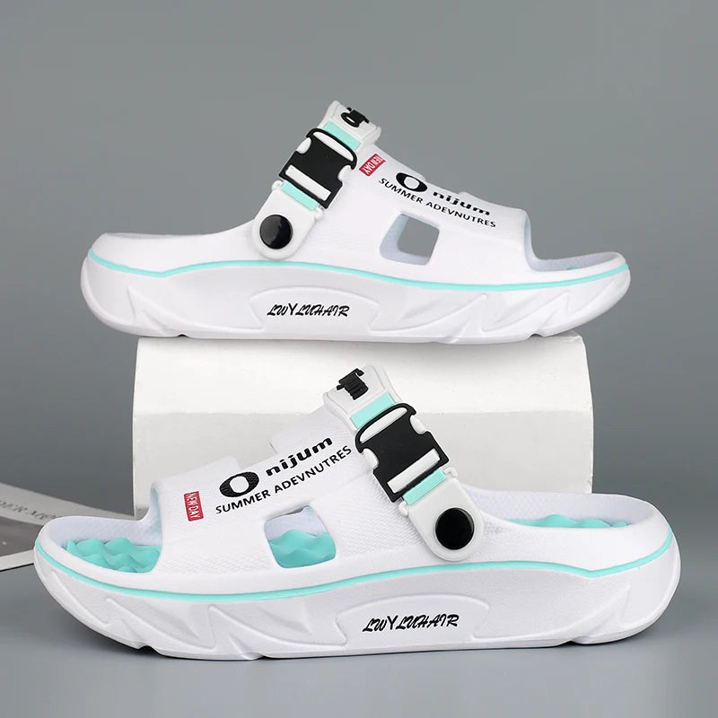 CharmStep Soft Massage Slides – Unisex Summer Slippers for Indoors & Outdoors