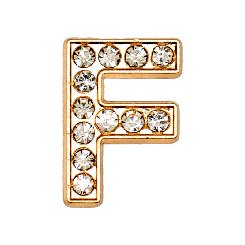 Luxury Gold Letter Shoe Charm – Designer Clip for Clogs & Sandals