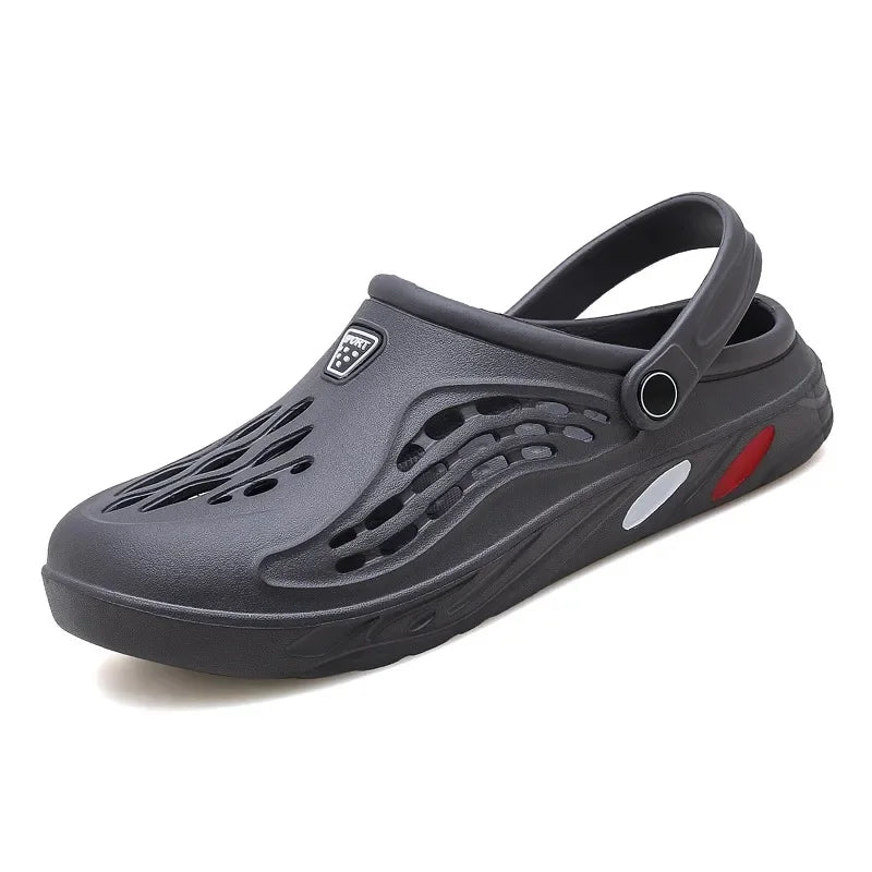 YRZL Mens Slippers Unisex Soft Non-slip Wear-resistant Casual Mens Sandals Comfortable Slip on Beach Shoes Outdoor Slippers Man