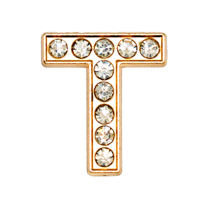 Luxury Gold Letter Shoe Charm – Designer Clip for Clogs & Sandals