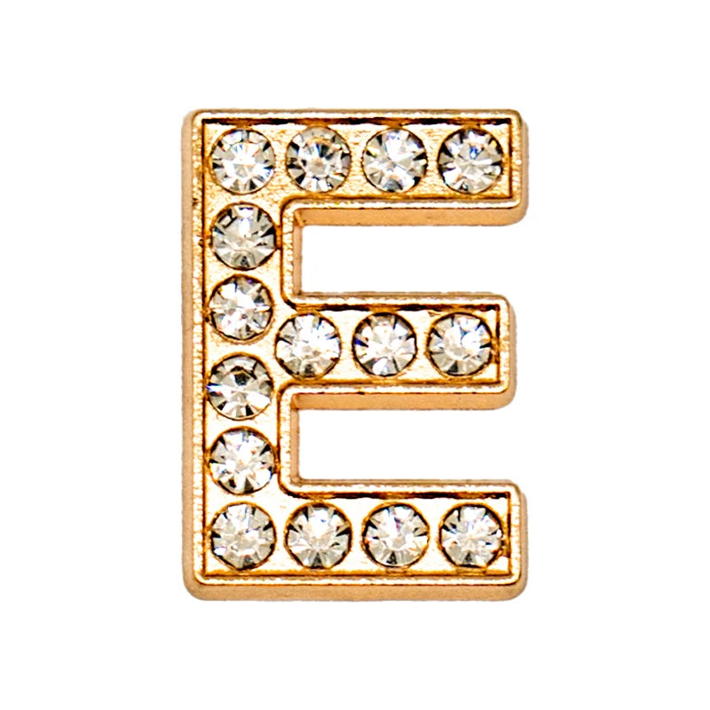 Luxury Gold Letter Shoe Charm – Designer Clip for Clogs & Sandals