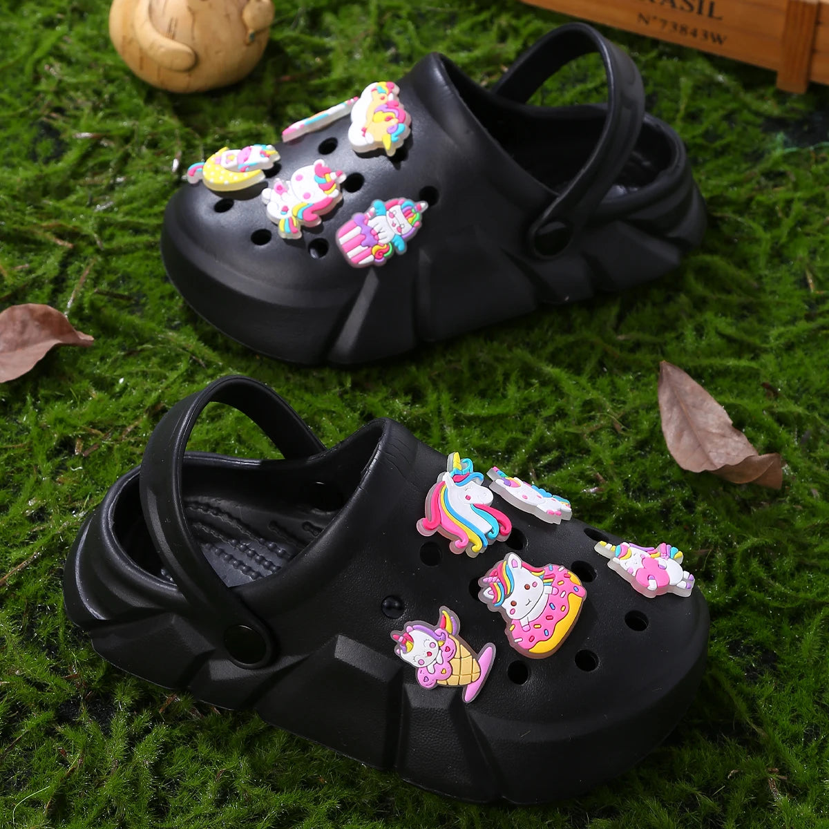 GlowCharm Unicorn Clogs