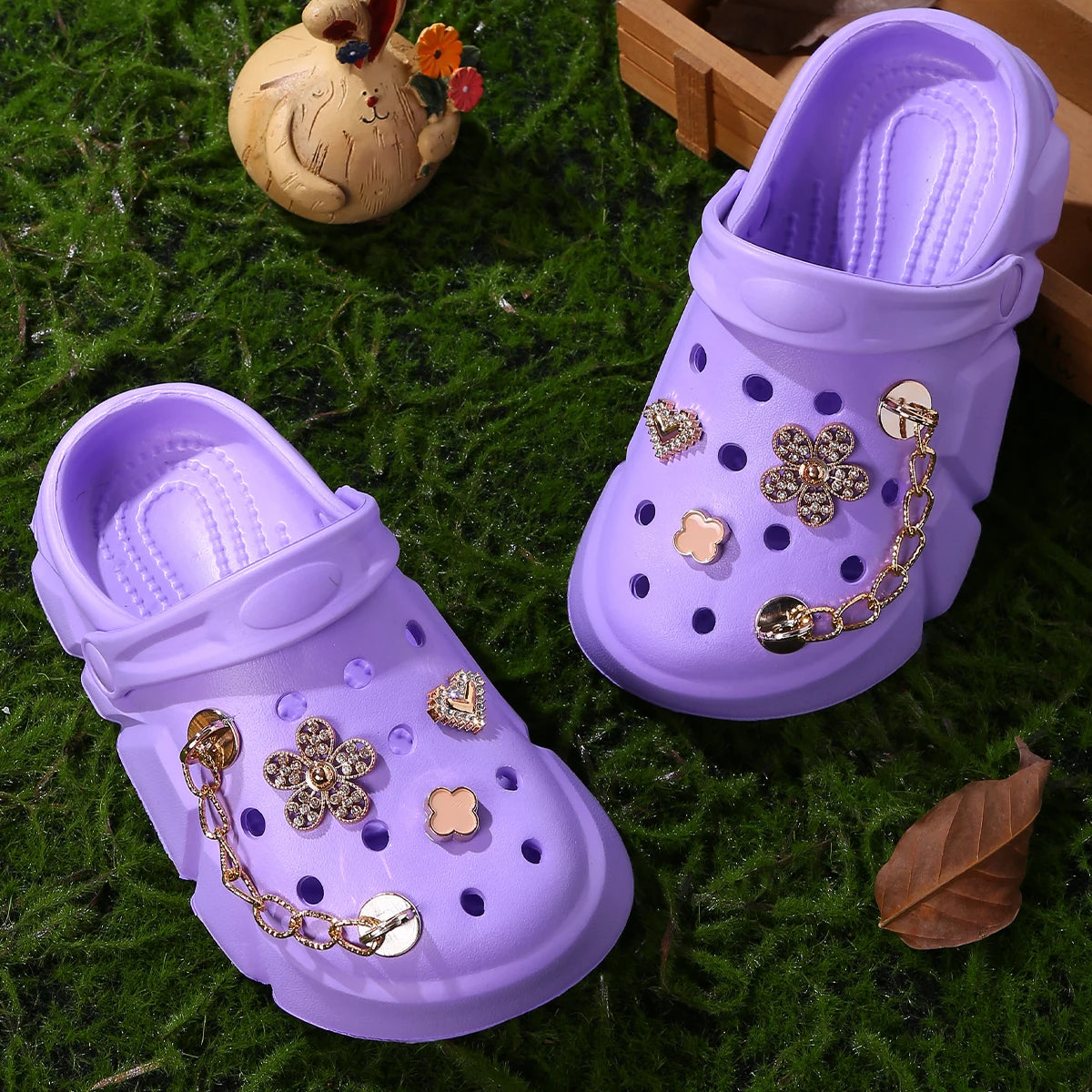 BloomLuxe Platform Clogs