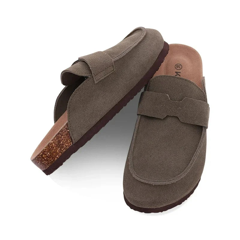 Classic Suede Clogs – Outdoor Comfort Slip-Ons