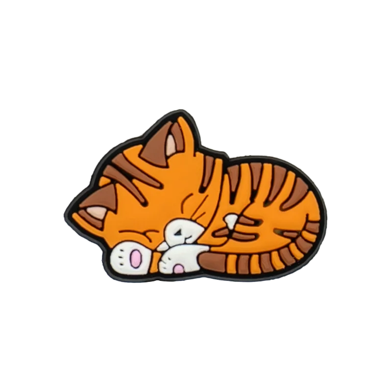 Cute Cat Shoe Charm – PVC Accessory for Clogs & Sandals