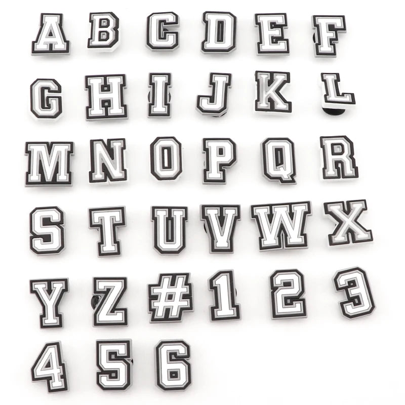 Alphabet & Number Shoe Charms – DIY Letter Pins for Clogs & Sandals