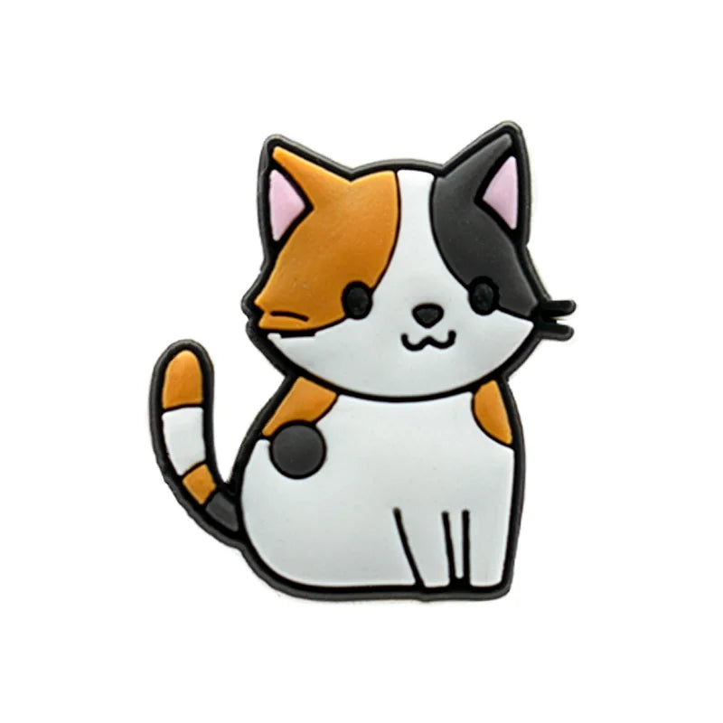 Cute Cat Shoe Charm – PVC Accessory for Clogs & Sandals