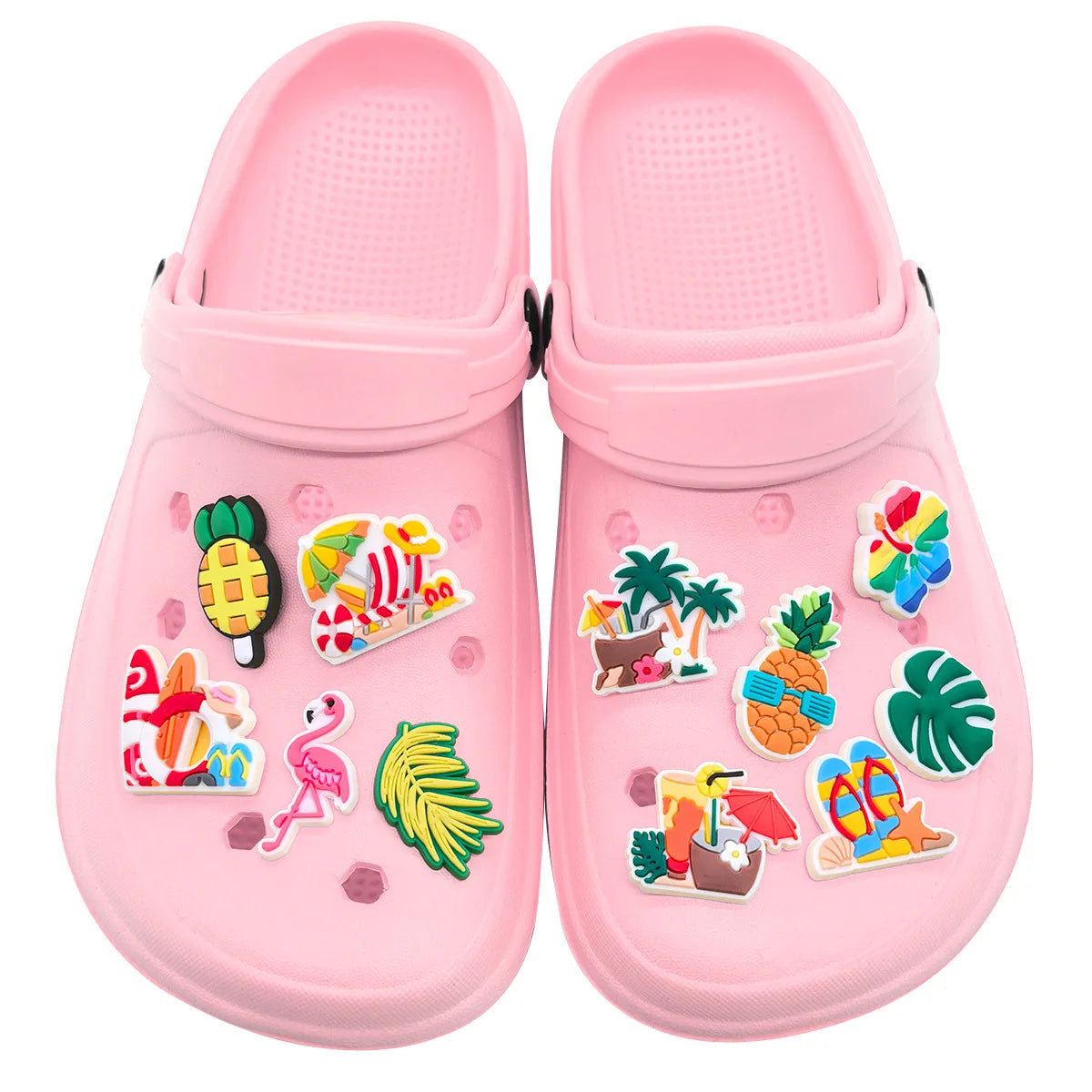 Summer Beach Shoe Charm – PVC Decoration for Clogs & Sandals