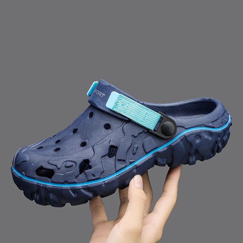 2025 Summer New Breathable Soft-Sole Outdoor Sports Sandals Versatile Casual Two-Way Trendy Sandals