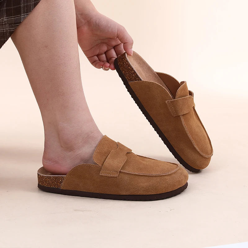 Classic Suede Clogs – Outdoor Comfort Slip-Ons