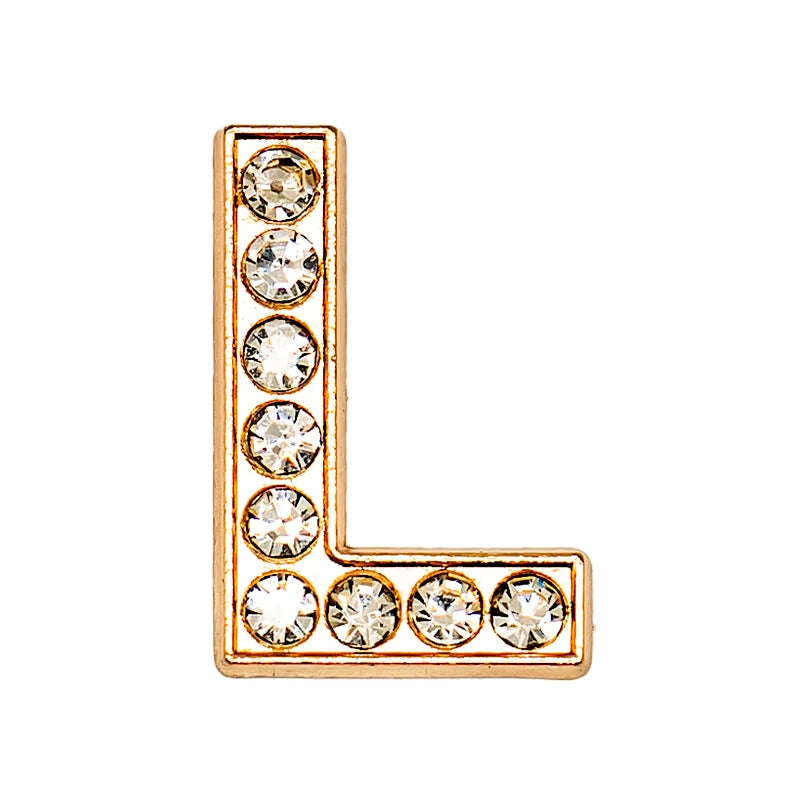 Luxury Gold Letter Shoe Charm – Designer Clip for Clogs & Sandals