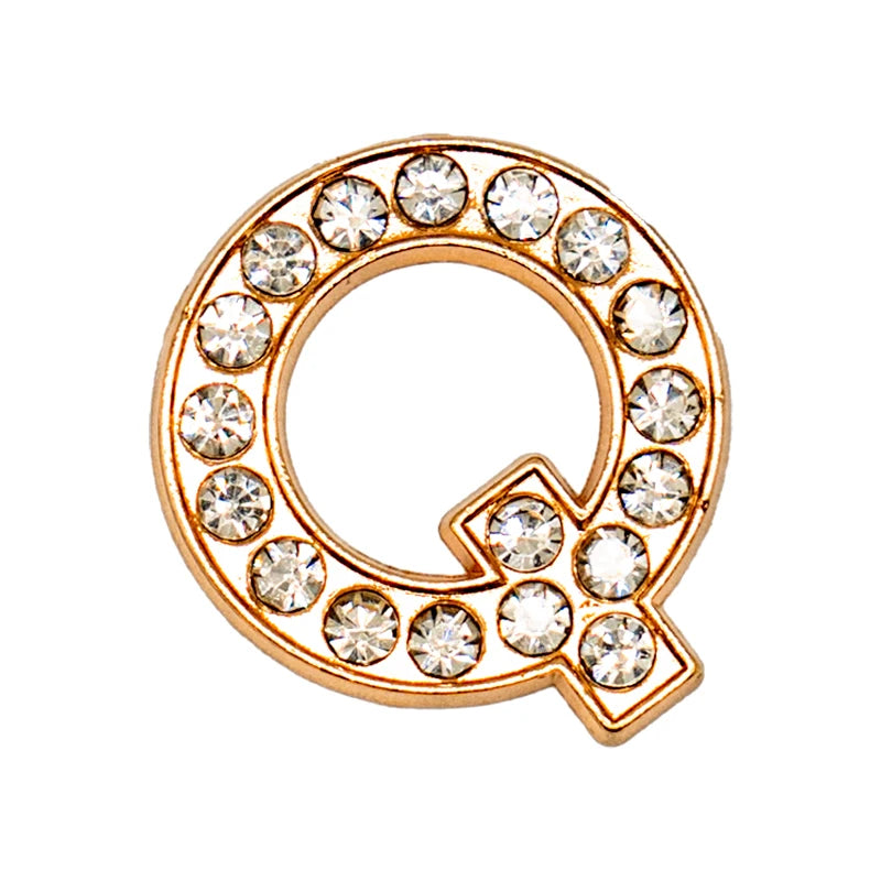 Luxury Gold Letter Shoe Charm – Designer Clip for Clogs & Sandals
