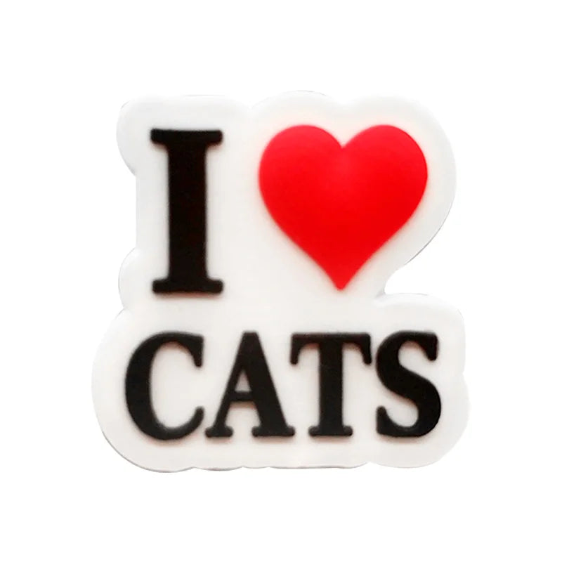 Cute Cat Shoe Charm – PVC Accessory for Clogs & Sandals