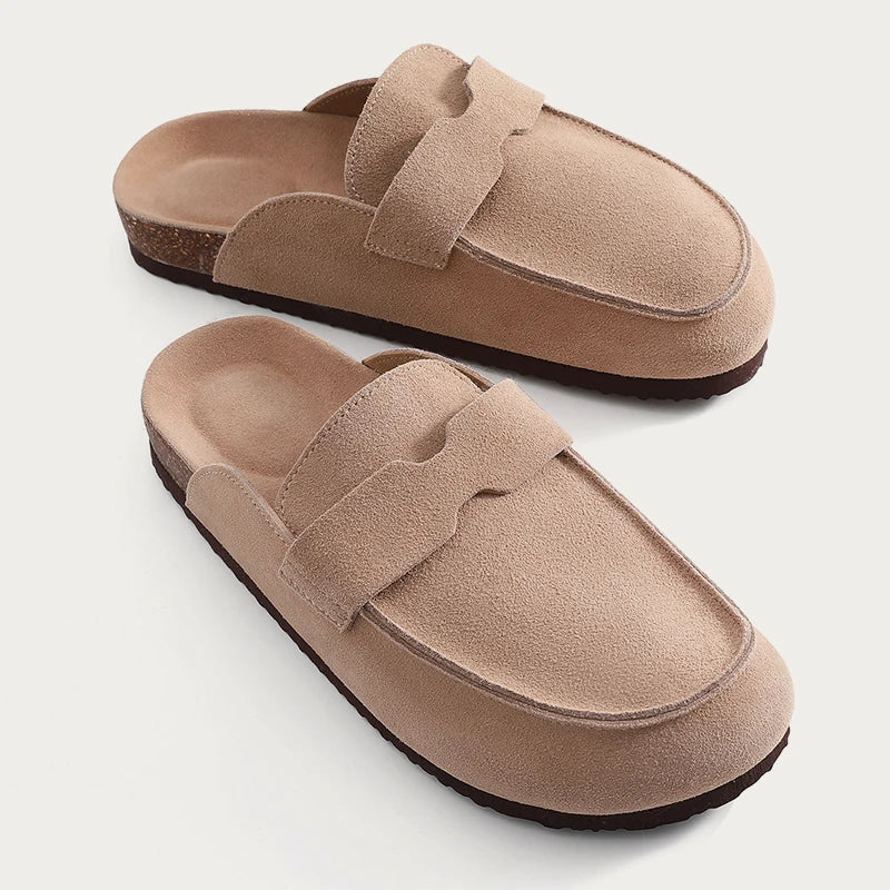 Classic Suede Clogs – Outdoor Comfort Slip-Ons