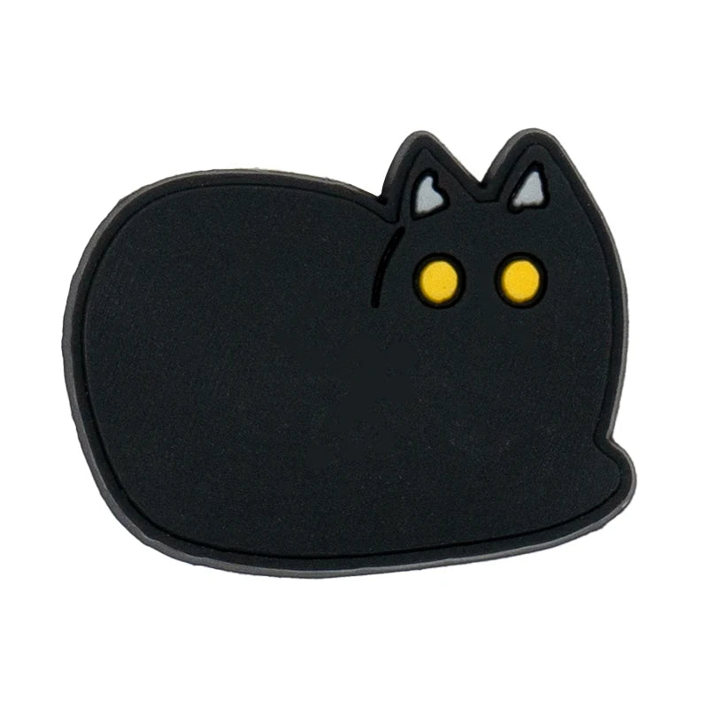 Black Cat Shoe Charms – Cute Paw & Kitty Designs for Clogs & Sandals
