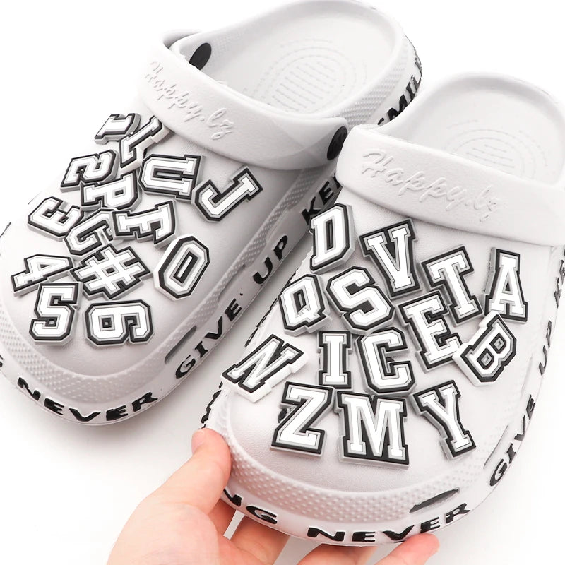 Alphabet & Number Shoe Charms – DIY Letter Pins for Clogs & Sandals