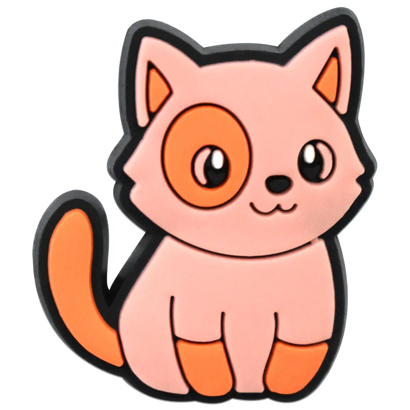 Cute Cat Shoe Charms – PVC Decorations for Clogs & Sandals