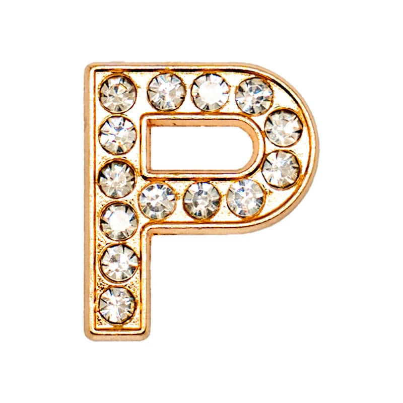 Luxury Gold Letter Shoe Charm – Designer Clip for Clogs & Sandals