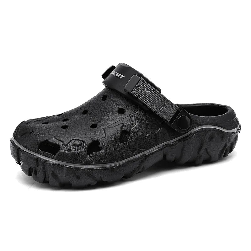 2025 Summer New Breathable Soft-Sole Outdoor Sports Sandals Versatile Casual Two-Way Trendy Sandals