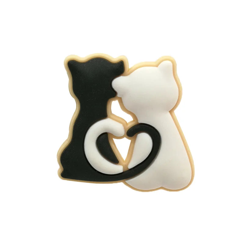 Cute Cat Shoe Charm – PVC Accessory for Clogs & Sandals
