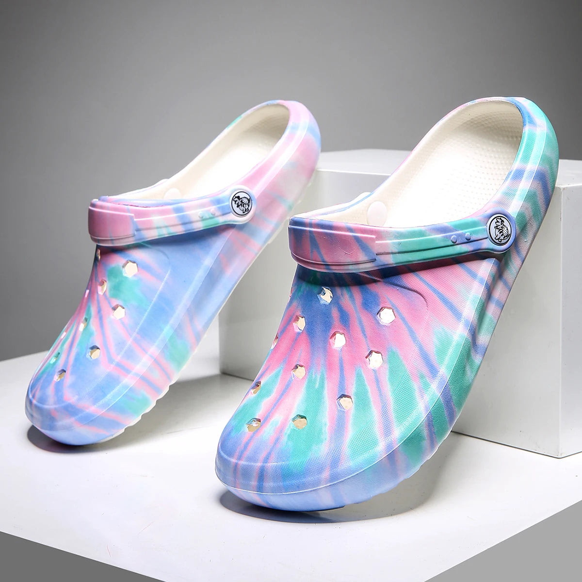 DreamDrift Tie-Dye Clogs