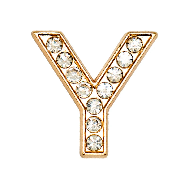 Luxury Gold Letter Shoe Charm – Designer Clip for Clogs & Sandals