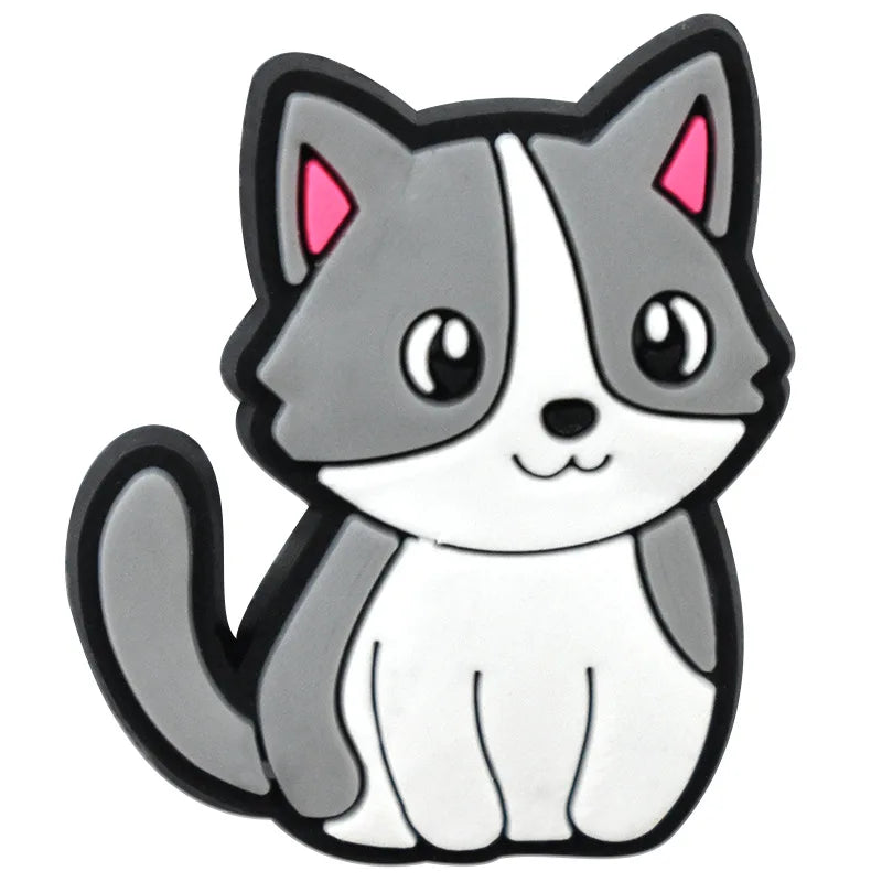 Cute Cat Shoe Charms – PVC Decorations for Clogs & Sandals