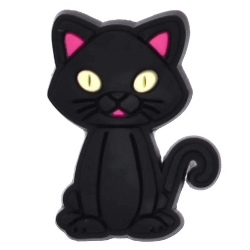 Cute Cat Shoe Charms – PVC Decorations for Clogs & Sandals