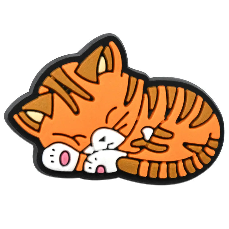 Cute Cat Shoe Charms – PVC Decorations for Clogs & Sandals