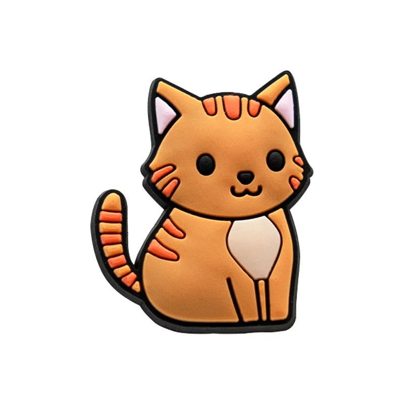 Cute Cat Shoe Charm – PVC Accessory for Clogs & Sandals