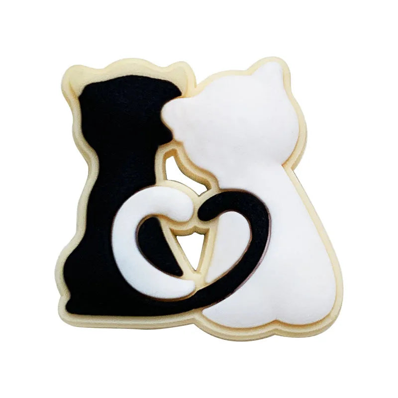 Cute Cat Shoe Charms – PVC Accessories for Clogs, Slides & Bags