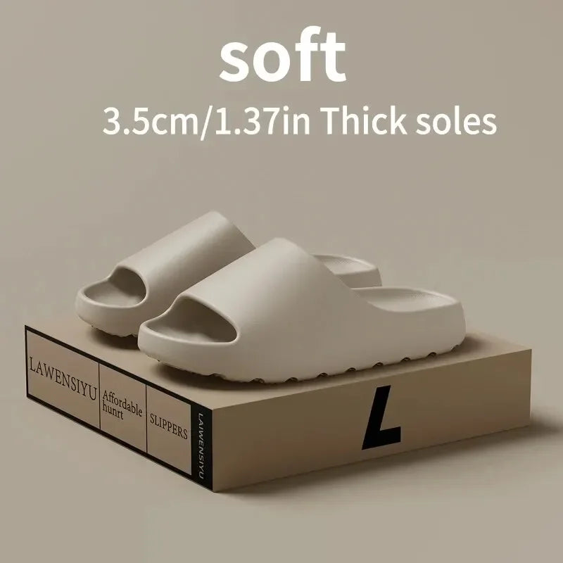 Big Size 47 Summer Slippers Men Women EVA Soft Bottom Indoor Home Slides Sandals Light Beach Shoes Male Slippers Flip Flops
