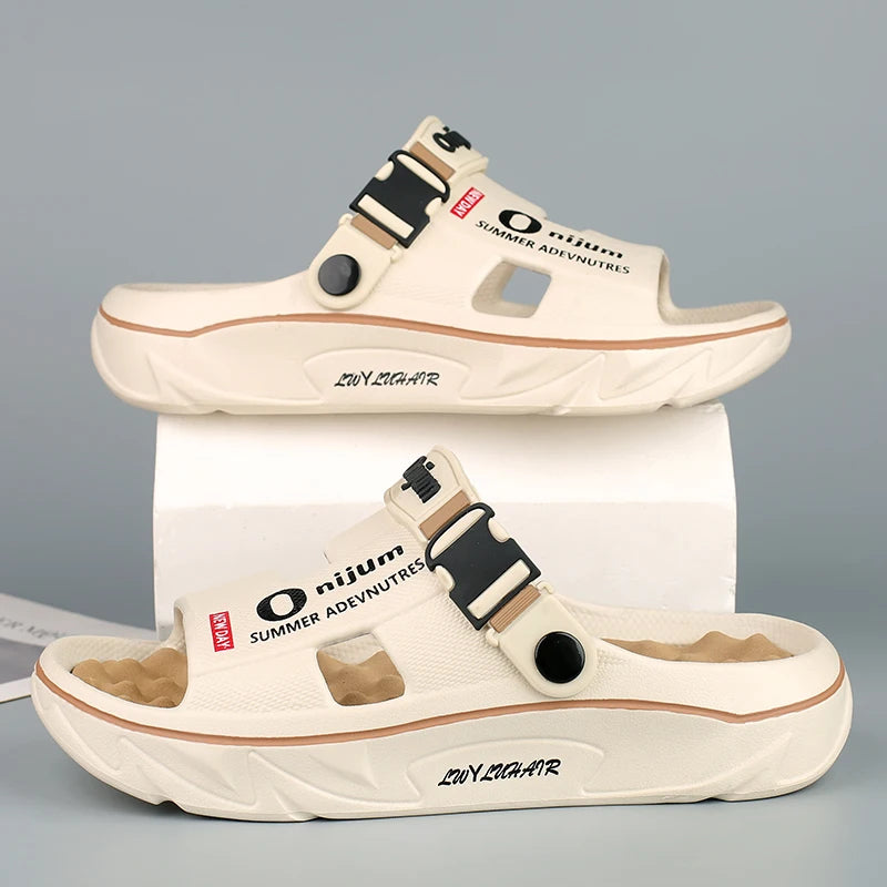 CharmStep Soft Massage Slides – Unisex Summer Slippers for Indoors & Outdoors