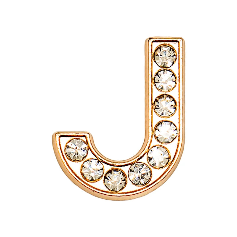 Luxury Gold Letter Shoe Charm – Designer Clip for Clogs & Sandals