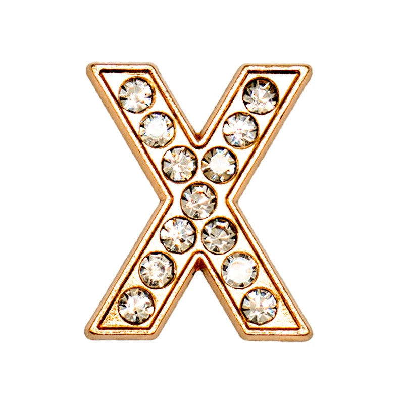 Luxury Gold Letter Shoe Charm – Designer Clip for Clogs & Sandals