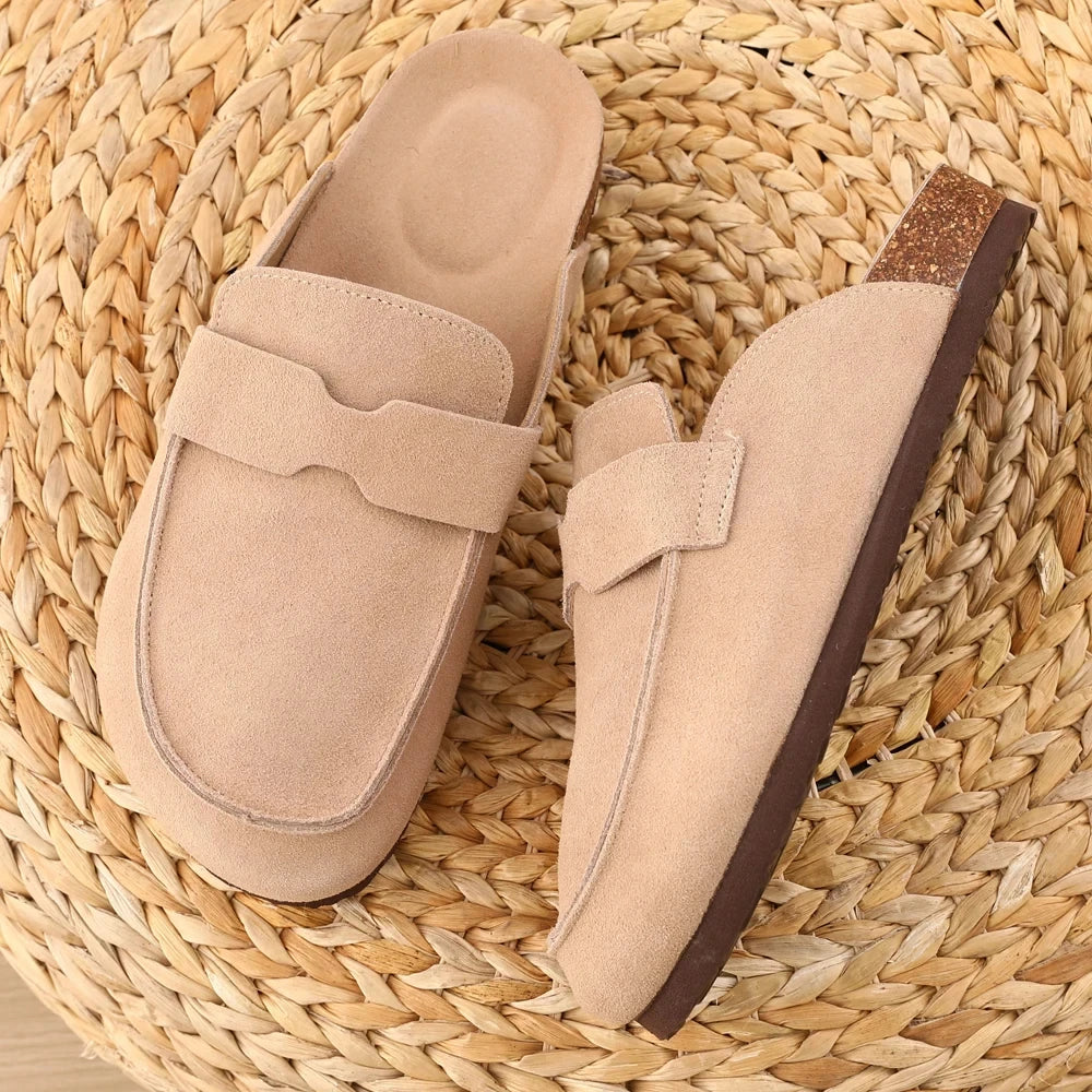 Classic Suede Clogs – Outdoor Comfort Slip-Ons