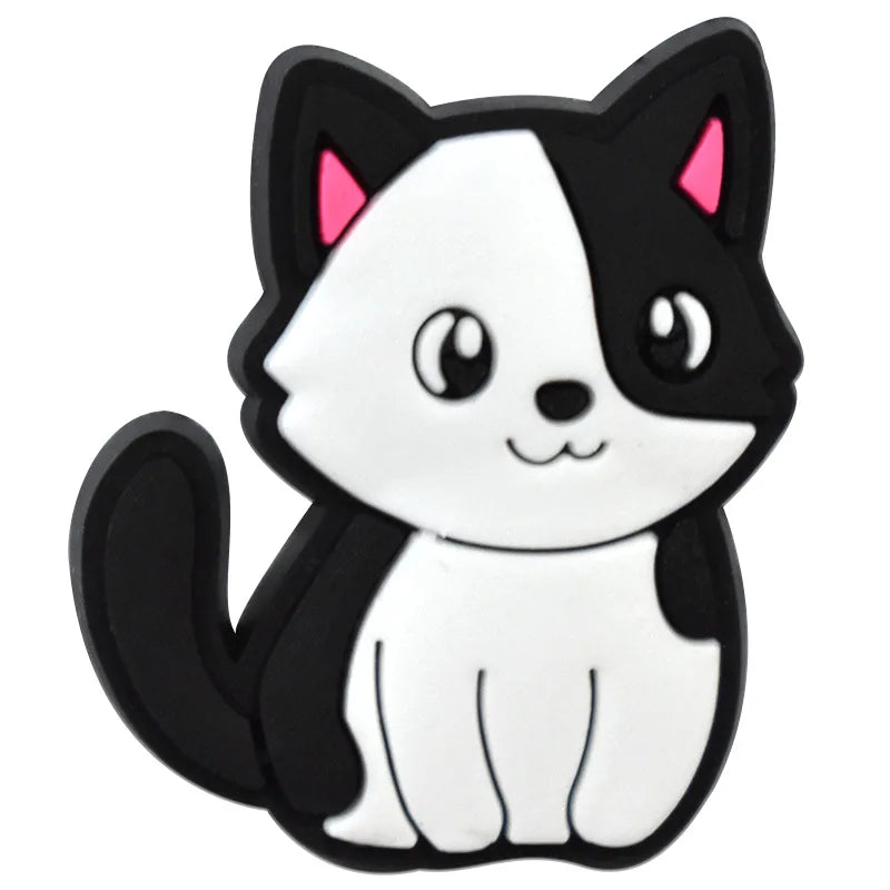 Cute Cat Shoe Charms – PVC Decorations for Clogs & Sandals