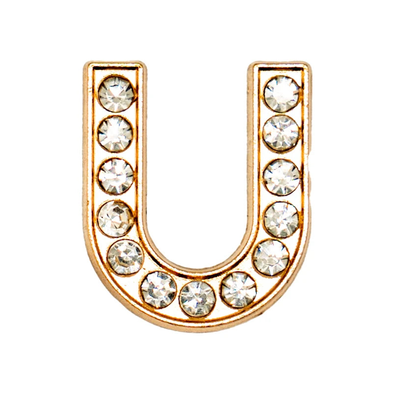 Luxury Gold Letter Shoe Charm – Designer Clip for Clogs & Sandals