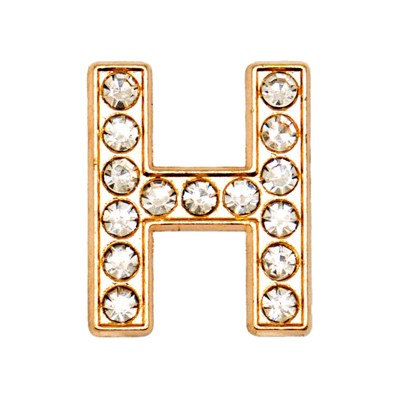 Luxury Gold Letter Shoe Charm – Designer Clip for Clogs & Sandals
