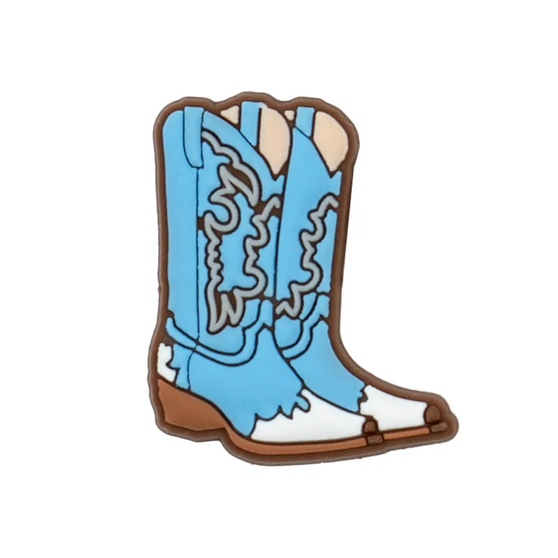 CharmStep Western Vibes Shoe Charms – 1/11pc Cowgirl & Cactus Set for Clogs