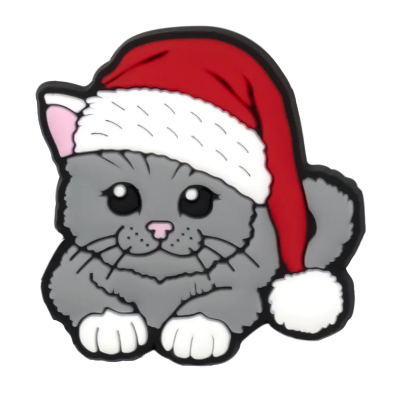 Cute Cat Shoe Charm – PVC Accessory for Clogs & Sandals