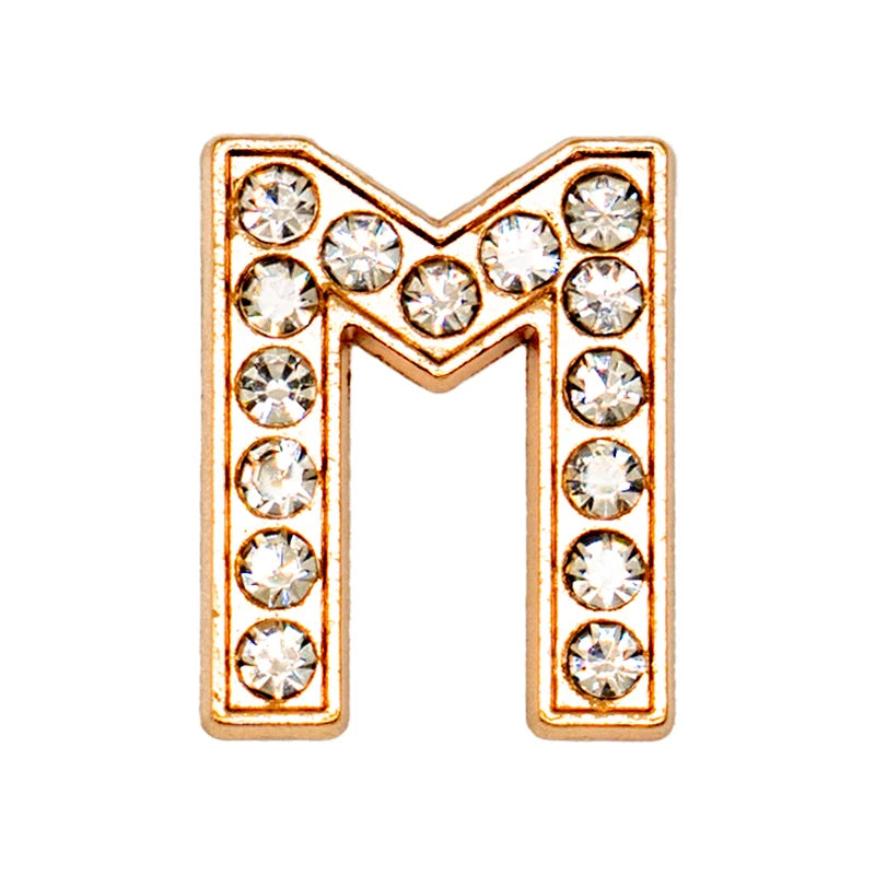 Luxury Gold Letter Shoe Charm – Designer Clip for Clogs & Sandals