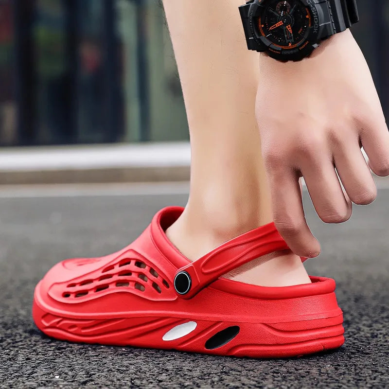 YRZL Mens Slippers Unisex Soft Non-slip Wear-resistant Casual Mens Sandals Comfortable Slip on Beach Shoes Outdoor Slippers Man