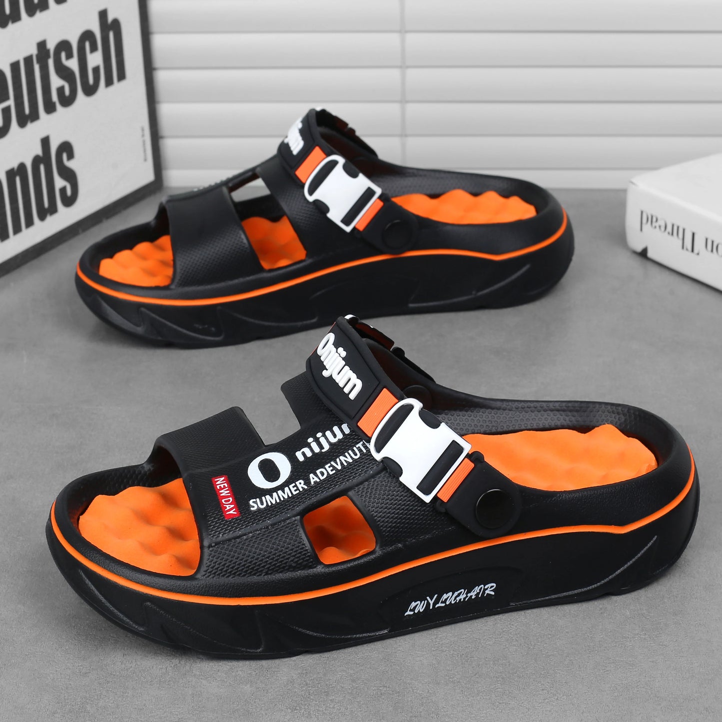 CharmStep Soft Massage Slides – Unisex Summer Slippers for Indoors & Outdoors