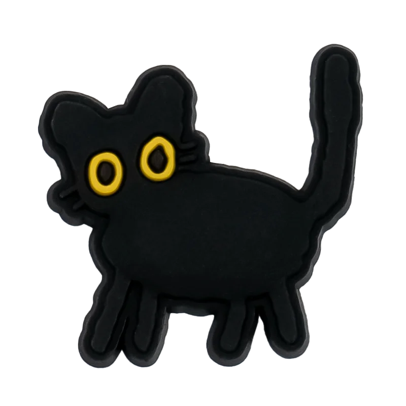 Cute Cat Shoe Charm – PVC Accessory for Clogs & Sandals