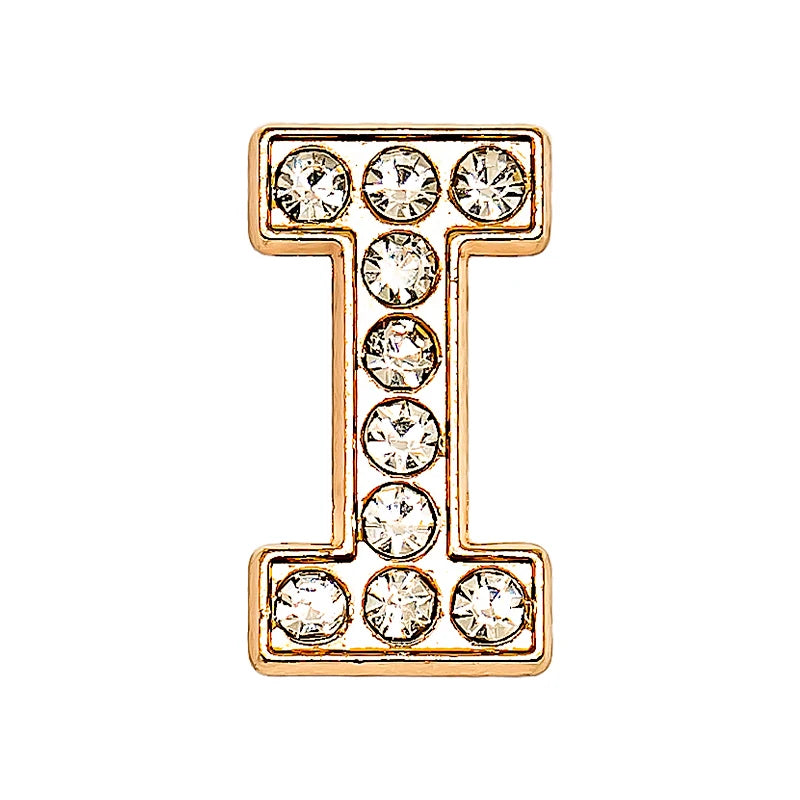 Luxury Gold Letter Shoe Charm – Designer Clip for Clogs & Sandals